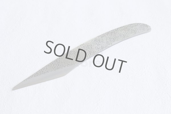 Photo2: Kiridashi Grafting knife Woodworking Okeya Yasuki blue 2 steel Left hand BW 24mm (2)