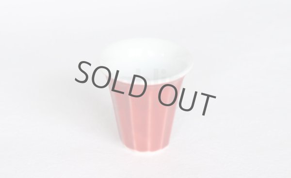 Photo6: Arita porcelain Japanese sake bottle & cups set red mentori Seito kiln 400ml (6)