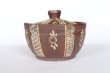 Photo4: Kiyomizu pottery Japanese tea pot Shiboridashi Mishima gold Yoshinobu 160ml (4)