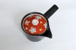 Photo9: Arita Porcelain Japanese tea pot Shunjyu red S type strainer black 375ml (9)