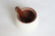 Photo8: Shigaraki pottery salt sugar storage container box 190ml (8)