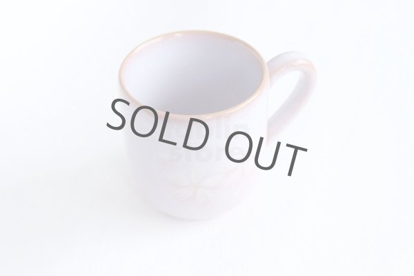 Photo9: Hagi yaki ware Japanese pottery mug coffee cup purple flower 320ml (9)