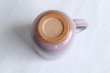 Photo7: Hagi yaki ware Japanese pottery mug coffee cup purple flower 320ml (7)