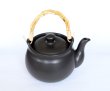 Photo4: Tokoname Dobin Japanese tea kettle black heat resistance pottery 1100ml (4)