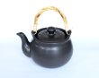 Photo1: Tokoname Dobin Japanese tea kettle black heat resistance pottery 1100ml (1)