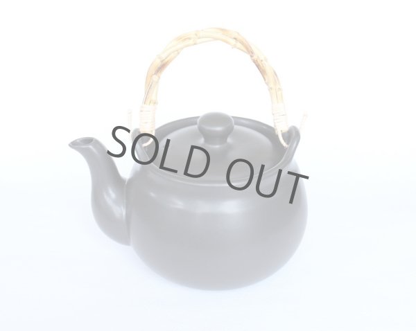 Photo1: Tokoname Dobin Japanese tea kettle black heat resistance pottery 1100ml (1)