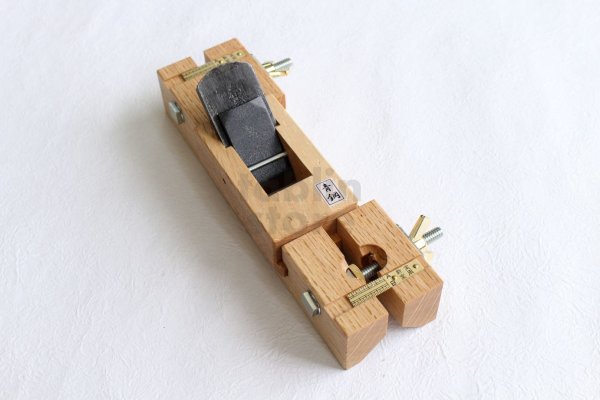 Photo9: Tsunesaburo Kaku Mentori kanna Chamfer Plane Shunran Blue 1 steel (9)