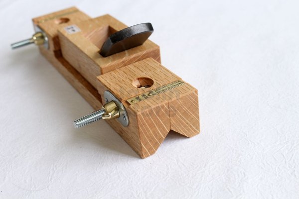 Photo6: Tsunesaburo Kaku Mentori kanna Chamfer Plane Shunran Blue 1 steel (6)