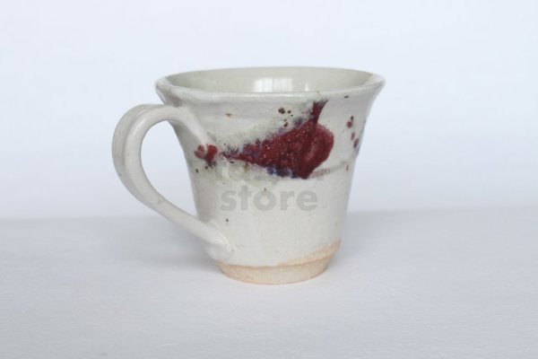 Photo3: Shigaraki ware Japanese pottery tea mug coffee cup kobiki berry 250ml (3)