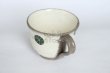 Photo7: Shigaraki pottery Japanese tea mug coffee cup flower painted 300ml (7)