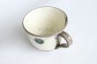 Photo5: Shigaraki pottery Japanese tea mug coffee cup flower painted 300ml (5)