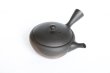 Photo3: Tokoname tea pot kyusu Gyokko pottery tea strainer YT yohen suji-line 110ml (3)