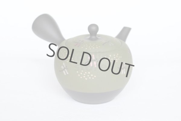 Photo12: Tokoname Japanese tea pot kyusu YT Shohou needle green 320ml (12)