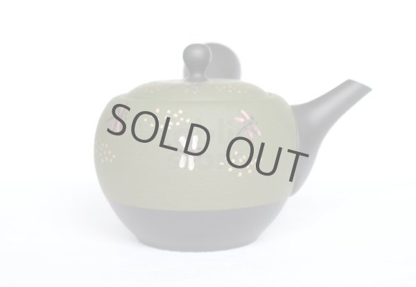 Photo11: Tokoname Japanese tea pot kyusu YT Shohou needle green 320ml (11)