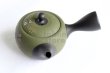 Photo2: Tokoname Japanese tea pot kyusu YT Shohou needle green 320ml (2)