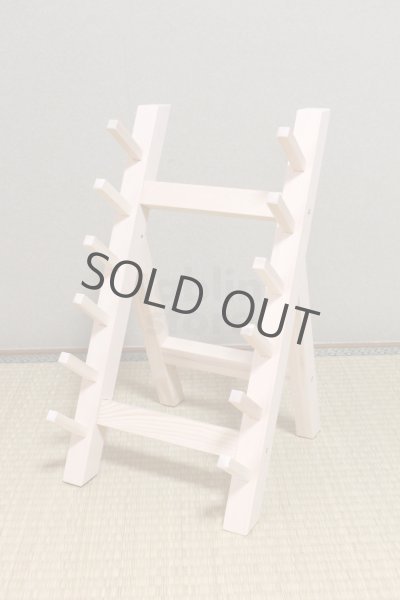 Photo10: Japanese wooden knife stand display holder tower rack for six knives (10)