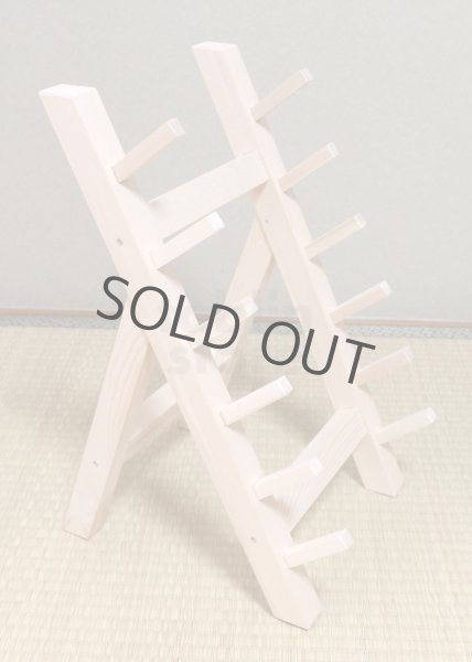 Photo7: Japanese wooden knife stand display holder tower rack for six knives (7)