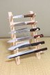 Photo5: Japanese wooden knife stand display holder tower rack for six knives (5)