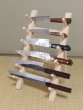Photo4: Japanese wooden knife stand display holder tower rack for six knives (4)