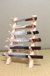 Photo1: Japanese wooden knife stand display holder tower rack for six knives (1)
