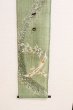 Photo9: Kyoto tapestry SB Japanese batik bamboo single‐flower vase green 19 x 120cm (9)
