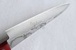 Photo4: Shigeki Tanaka VG10 17 layer Damascus Hand forged Petty knife 150mm (4)