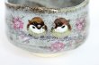 Photo6: Kutani porcelain Japanese tea ceremony matcha bowl Chickadees sparrow pottery (6)
