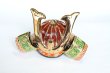 Photo2: Kutani yaki ware Porcelain Kabuto samurai warrior helmet sakari (2)