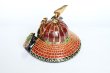 Photo3: Kutani yaki ware Porcelain Kabuto samurai warrior helmet sakari (3)