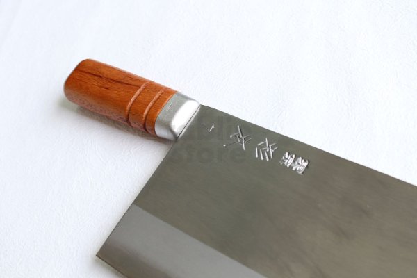 Photo6: Tsukiji Sugimoto Tokyo hamono carbon steel Chinese knife 220 x 110mm any type (6)