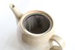 Photo9: Shigaraki pottery Japanese tea pot white glaze with stainless tea strainer (9)