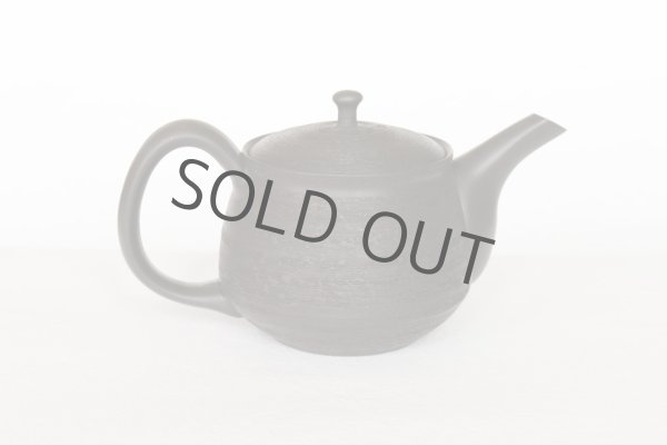 Photo4:  Tokoname Japanese tea pot Hokuryu ceramic tea strainer sendan black 280ml (4)