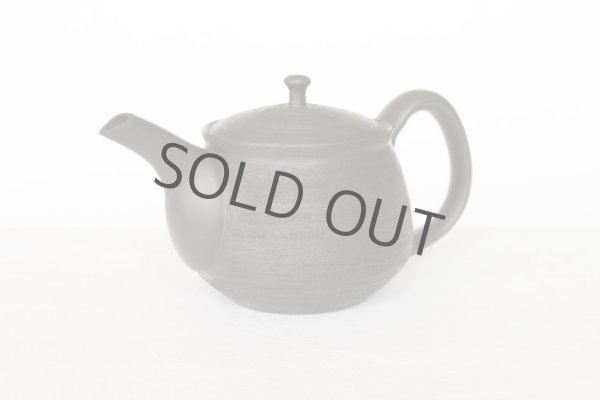 Photo3:  Tokoname Japanese tea pot Hokuryu ceramic tea strainer sendan black 280ml (3)