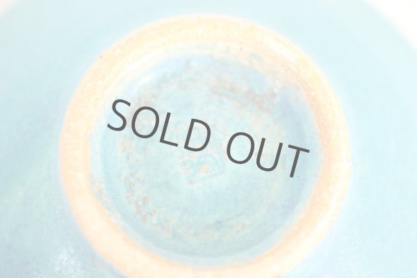 Photo5: Shigaraki pottery Japanese matcha tea ceremony bowl sd turquoise blue (5)