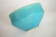 Photo2: Shigaraki pottery Japanese matcha tea ceremony bowl sd turquoise blue (2)