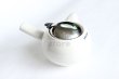 Photo1: Japanese ceramics Kyusu tea pot ZEROJAPAN white 400ml (1)