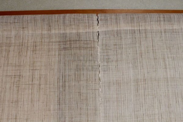 Photo7: Kyoto Noren SB Japanese batik door curtain snowstorm karashi gradation 86 x 150cm (7)