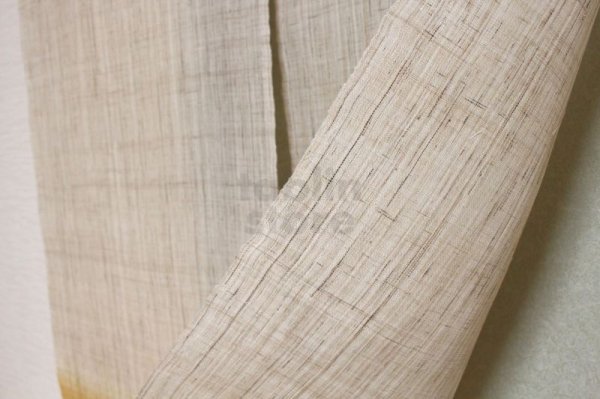 Photo5: Kyoto Noren SB Japanese batik door curtain snowstorm karashi gradation 86 x 150cm (5)