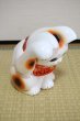 Photo7: Japanese Lucky Cat Tokoname YT Porcelain Maneki Neko bowing Right hand H25cm (7)