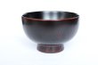 Photo1: Japanese Echizen Urushi lacquer soup bowl wan tamari Shoichi Hatanaka D119mm (1)