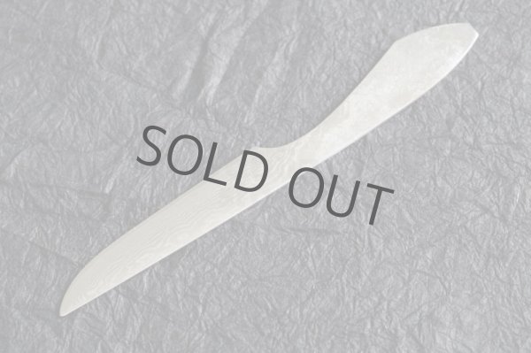 Photo2: Takayuki Iwai Suminagashi VG 10 paper knife  (2)