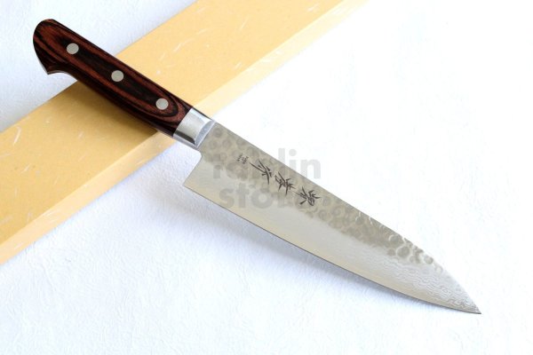 Photo1: SAKAI TAKAYUKI Hammered Damascus 17 Layers VG10 Chef Gyuto knife 180mm (1)