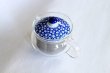 Photo4: Hasami Porcelain Glass Japanese tea pot milk S type strainer blue 375ml (4)