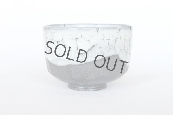 Photo5: Kiyomizu sd pottery Japanese matcha tea ceremony bowl white kairagi glaze kyoto (5)