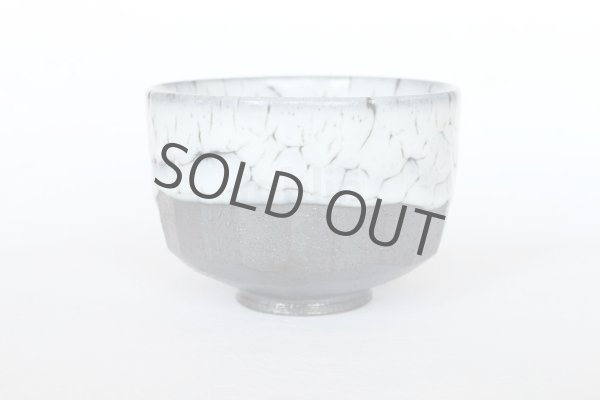 Photo4: Kiyomizu sd pottery Japanese matcha tea ceremony bowl white kairagi glaze kyoto (4)