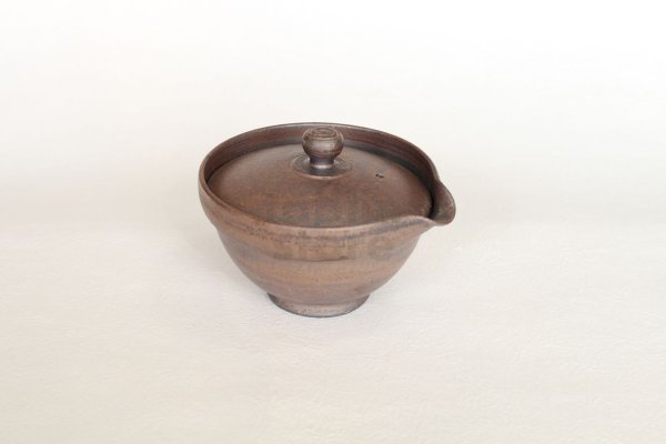Photo7: Shigaraki pottery Japanese tea pot kyusu Hohin shiboridashi ginryo kai 120ml (7)