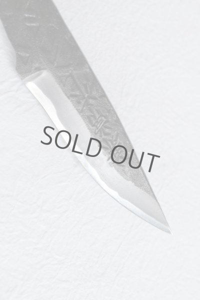 Photo5: Kanetsune Fixed Blade Knife white 1 steel kurouchi Hayashi 60mm (5)