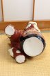 Photo2: Japanese Leo Shishi Dragon Lion dog Kutani Porcelain mori red H31cm Left (2)
