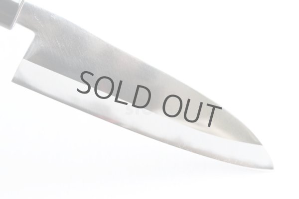 Photo4: Daisuke Nishida hand forged white 1 steel Polished wa Petty knife 150mm (4)