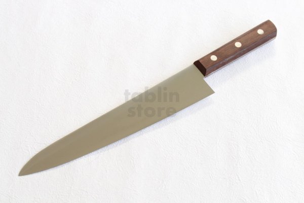 Photo3: Jikko Bessaku Die steel Japanese Chef's knife Gyuto Butcher Rosewood (3)